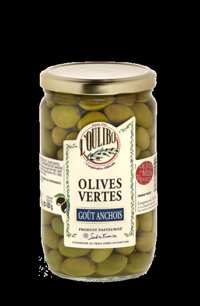Olives - Olives Vertes - Goût Anchois